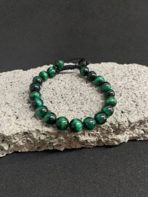 PULSEIRA DE PEDRA OLHO DE TIGRE VERDE